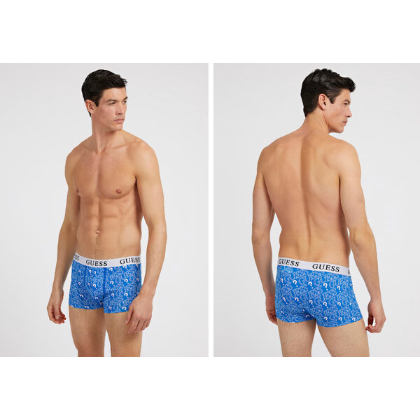 Pánske boxerky U3GG25K6YW0 P7FK biela-oranžová-modrá - Guess 41249347