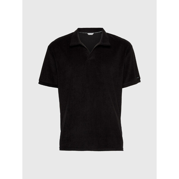 Pánska plážová polokošeľa KM0KM00842 BEH čierna - Calvin Klein 41249363