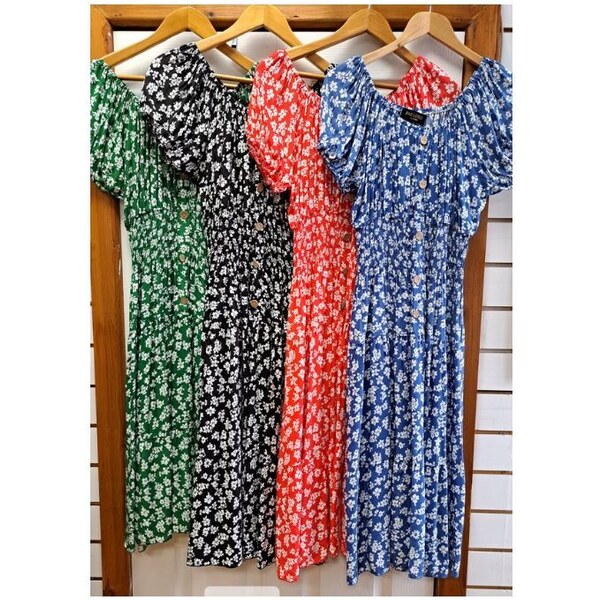 Midi Kvetinové Šaty Zelene 22865495