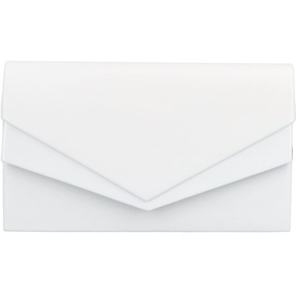 Dámska spoločenská listová kabelka biela - Delami Monica biela 42153709