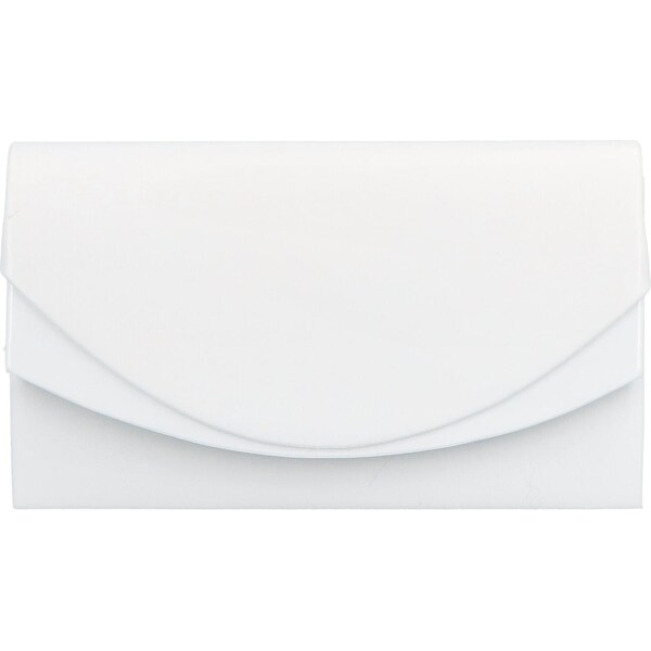 Dámska spoločenská listová kabelka biela - Delami Kate biela 42153712