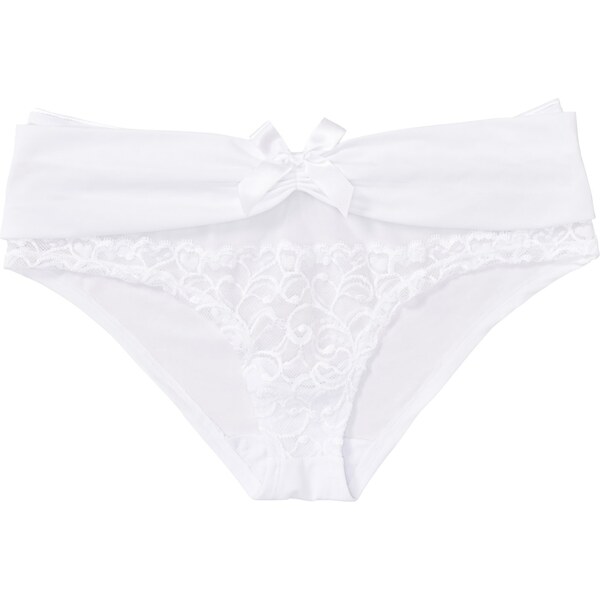 bonprix Bokové nohavičkys recyklovaným polyamidom, farba biela 44741217