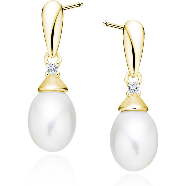 Olivie Strieborné náušnice PERLA GOLD 4107 41171690