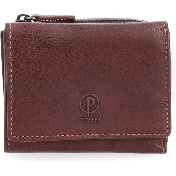 Dámska kožená peňaženka Poyem hnedá 5227 Poyem H 41153586