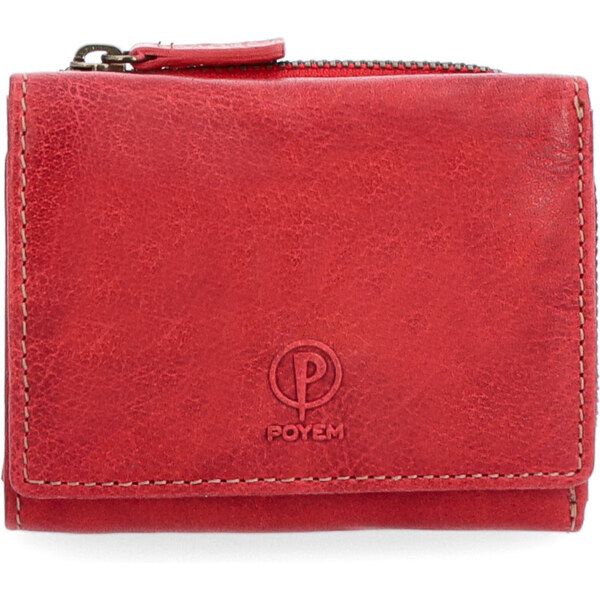 Dámska kožená peňaženka Poyem červená 5227 Poyem CV 41153587