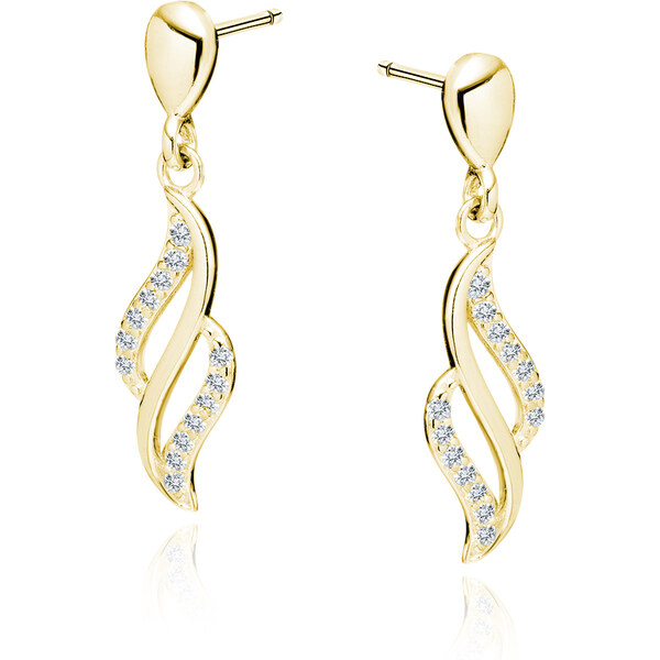 Olivie Strieborné náušnice MAGIC GOLD 4107 41171694