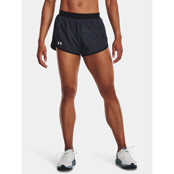 Čierne dámske vzorované športové kraťasy Under Armour UA Fly By 2.0 50524460