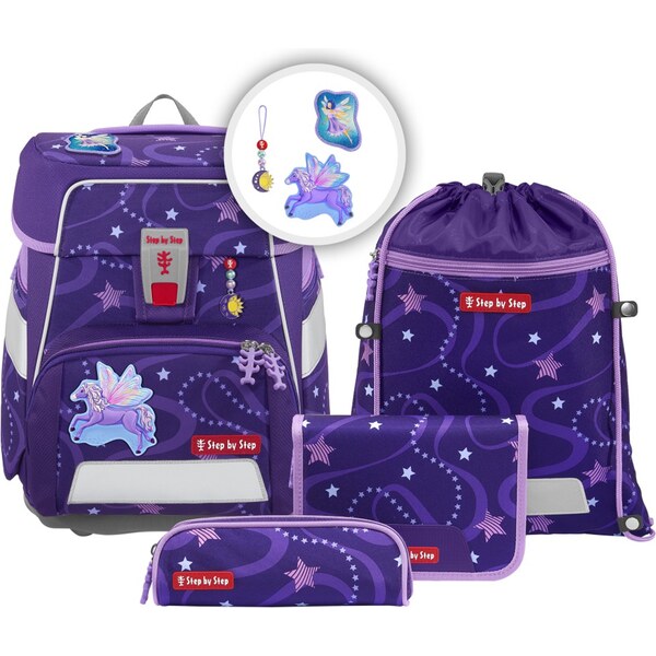 Step by Step Školní aktovka SPACE pro prvňáčky - 5dílný set Pegas 47993890