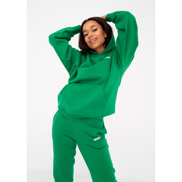 Mosquito Dámska tepláková mikina s kapucňou Pure Summer Green zelená, 41203275