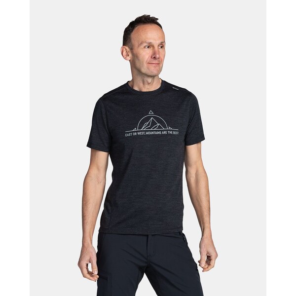 Pánske merino tričko Kilpi MERIN-M tmavo šedá 41215503