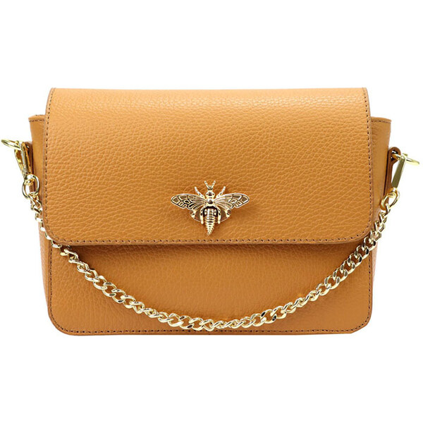 Gregorio Hnedá menšia kožená crossbody kabelka do ruky aj cez plece 41217657