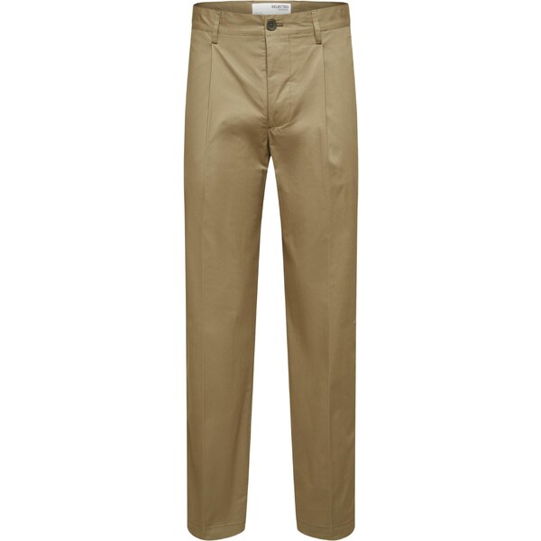 SELECTED Plisované nohavice LOIK svetlozelená 41230122