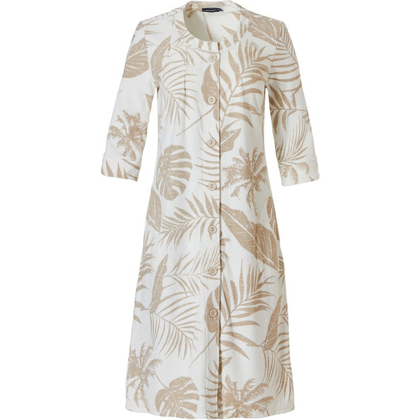 Dámska froté nočná košeľa 70231-144-6 béžová-potlač - Pastunette 41249358