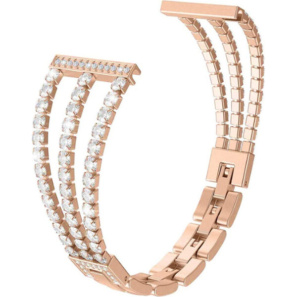 Madvell Elegantný kovový remienok Zira zlatoružová 22mm 46928201