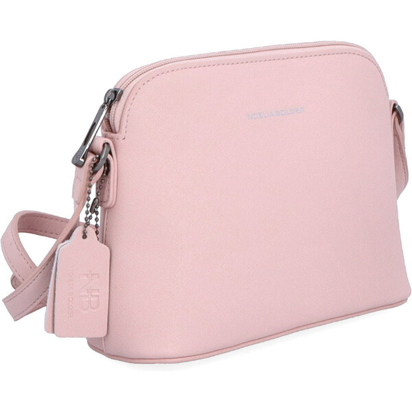 Kožená kabelka crossbody Noelia Bolger ružová NB 0070 R 41287785