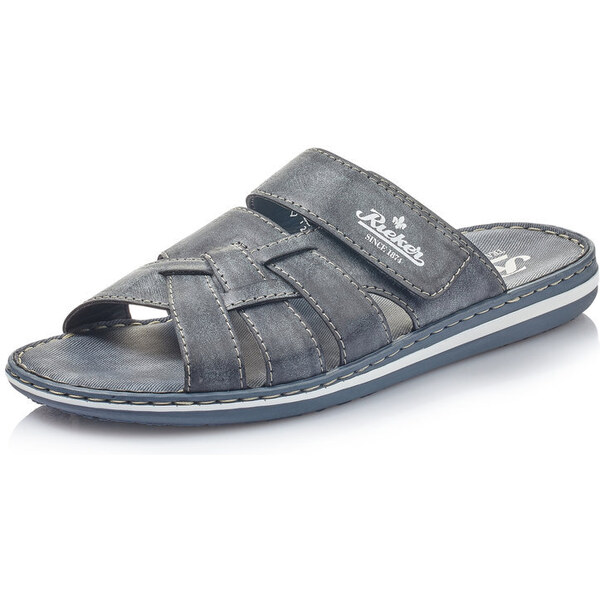 Pánske šľapky Rieker 21073-14 modré 41300615
