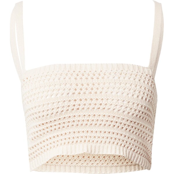 A LOT LESS Vyšívaný top Lumi béžová 41355564