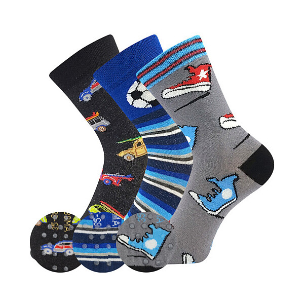 FILIP 05 ABS protišmykové detské ponožky Boma - TENISKY Kluk 35-38 3 41371607