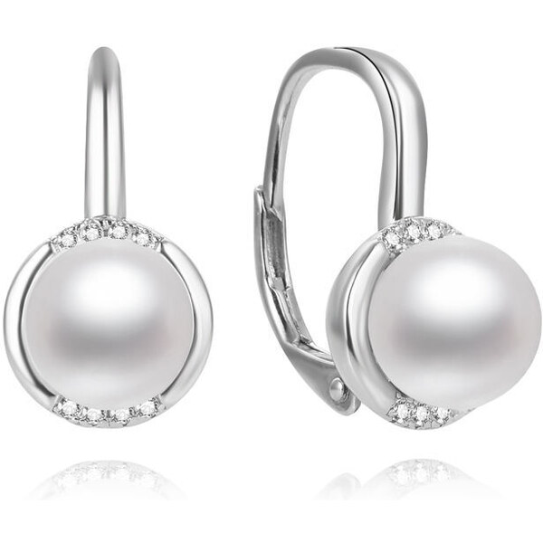 Olivie Strieborné náušnice PERLA 9 mm 7430 41345359