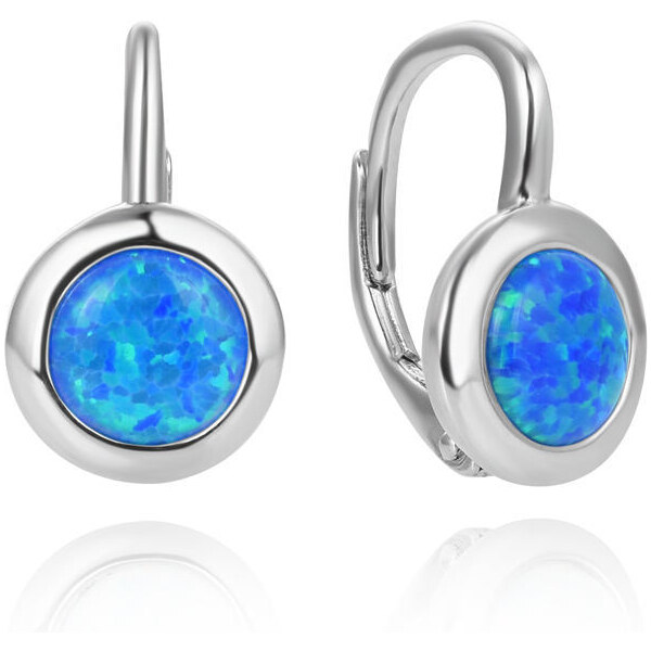 Olivie Strieborné náušnice MODRÝ OPÁL 7431 41345360