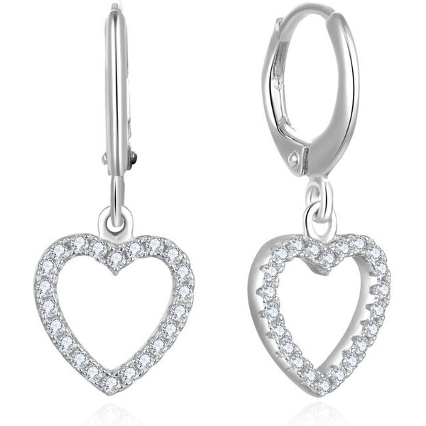 Olivie Strieborné krúžky SRDCE 7434 41345363