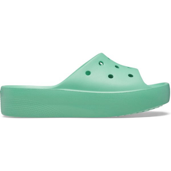 Dámske šľapky Crocs CLASSIC PLATFORM svetlo zelená 41338293