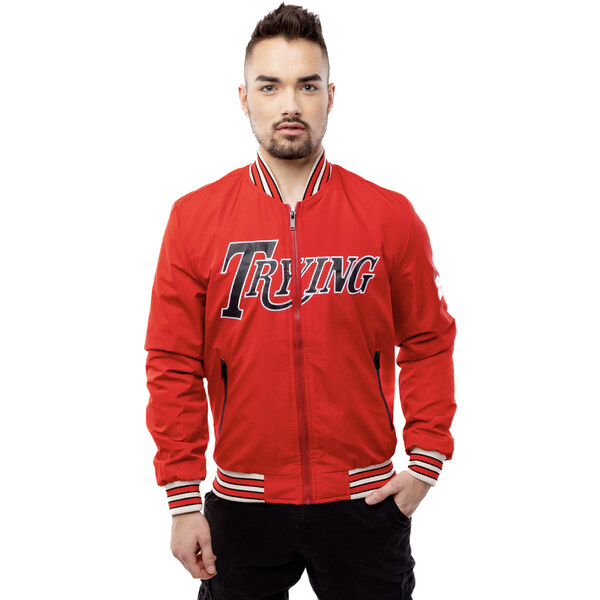 Pánska Baseballová Bunda GLANO - Červená 50572148