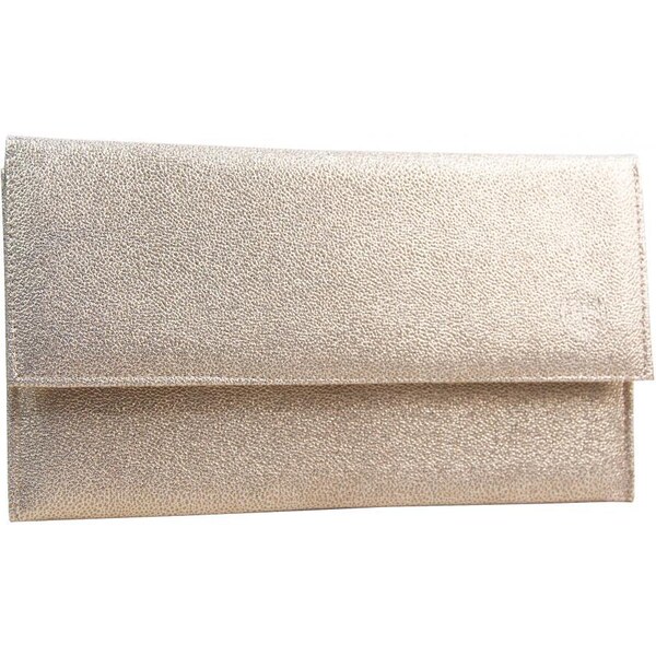 Elegantná zlatá tenká dámska listová kabelka SP07 GROSSO 41359064