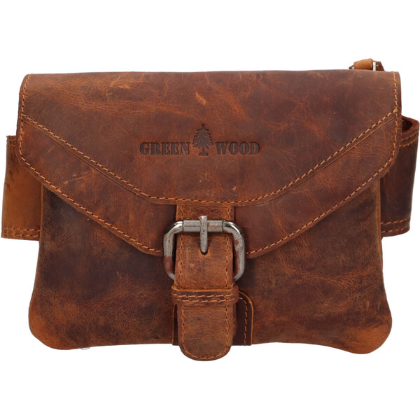 Pánska kožená ľadvinka Greenwood Apolo - koňak 41366228