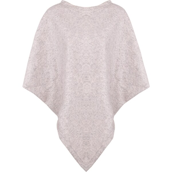 Vlnka Vlnené pončo svetlo sivá veľkosti oblečenia Uni 50220559