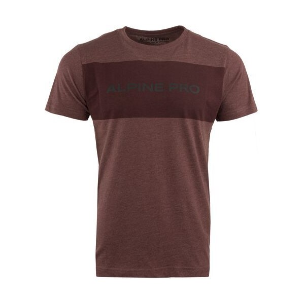 Alpine Pro Hnedé pánske tričko ALPINE PRE Zebaro 66832500