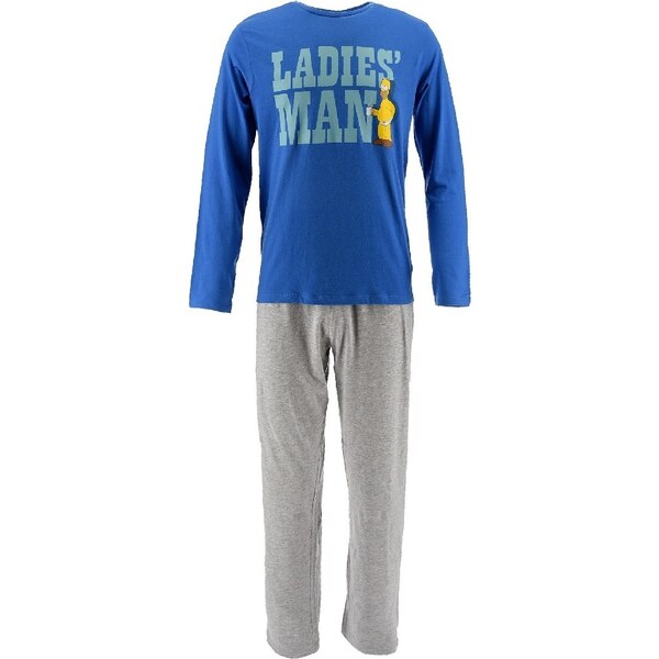 BASIC The Simpsons Modro-sivé pánske pyžamo 30294176