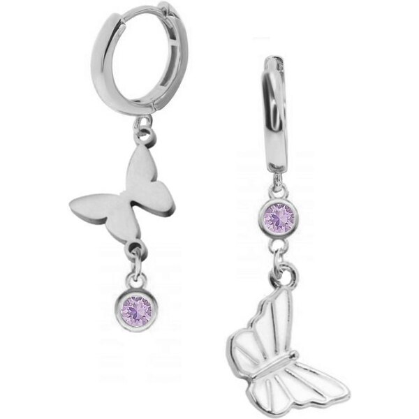 SWAROVSKI Elements Swarovski e. asymetrické náušnice Miss Butterfly, 41457787