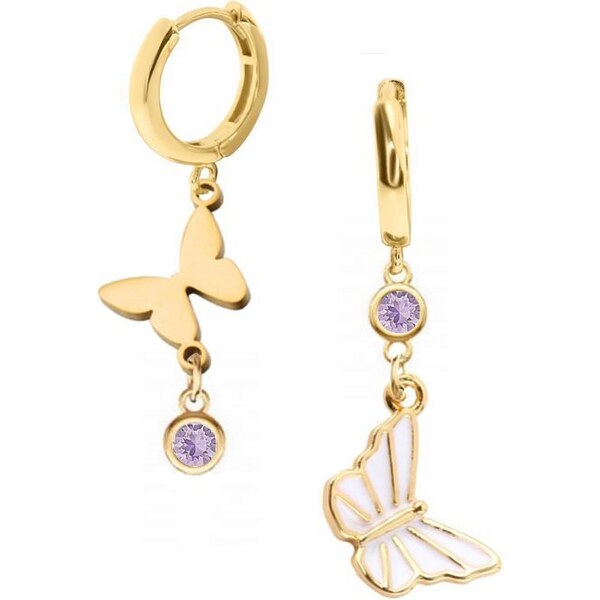 SWAROVSKI Elements Swarovski e. asymetrické náušnice Miss Butterfly, 41457788