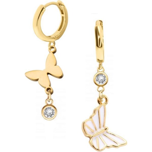 SWAROVSKI Elements Swarovski e. asymetrické náušnice Miss Butterfly, 41457789