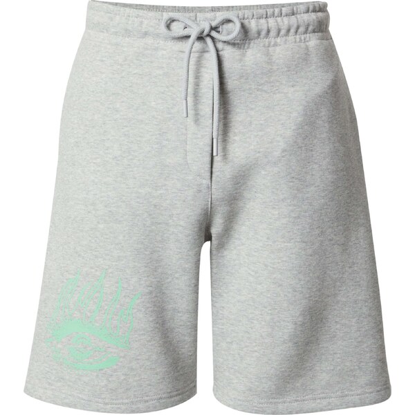 VIERVIER Nohavice Kira sivá melírovaná / svetlozelená 42704053