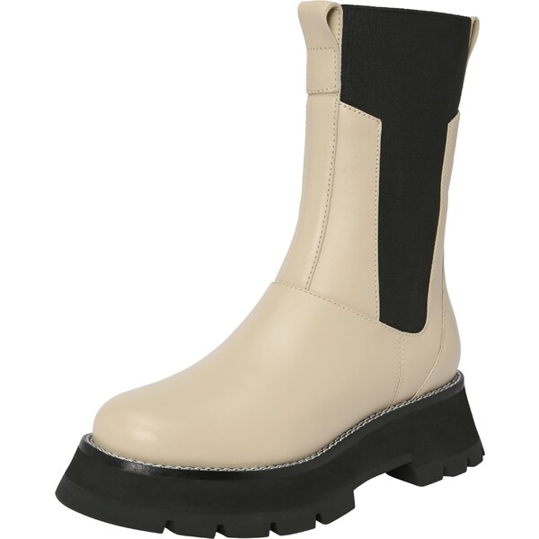 3.1 Phillip Lim Chelsea čižmy KATE svetlohnedá / čierna 54248656