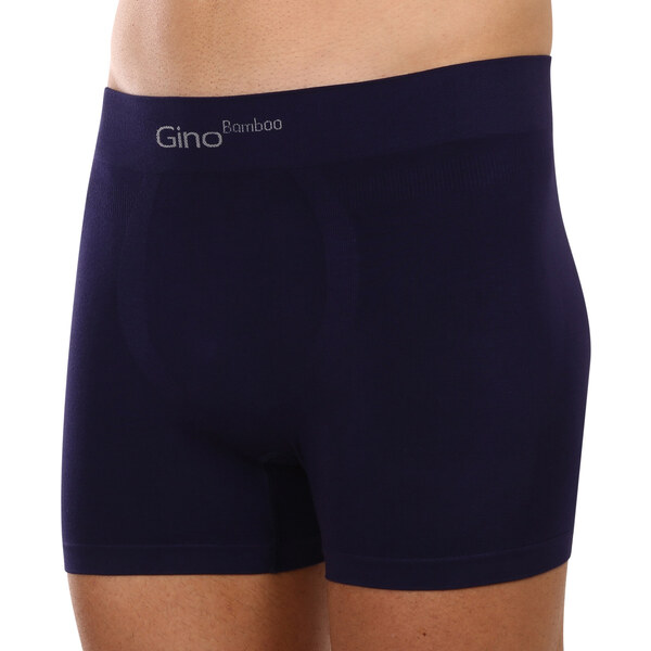 Pánske boxerky Gino bezšvové bambusové modré (54004) 3966561