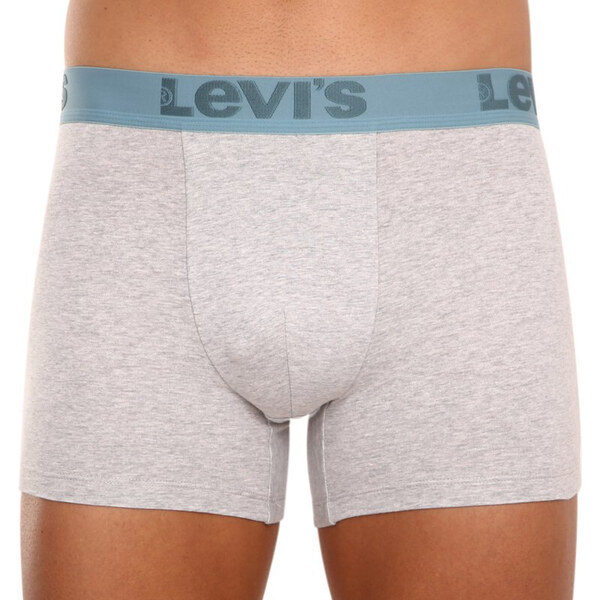 3PACK pánske boxerky Levis šedé (905045001 015) 31042347