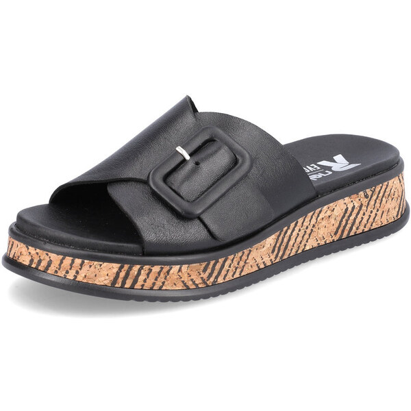 Dámske šľapky Rieker Revolution W0803-00 čierne 41557470