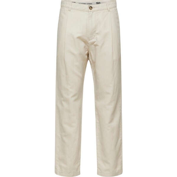 SELECTED Plisované nohavice Jones béžová 41592617