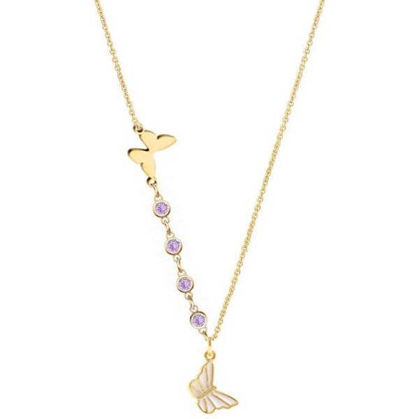 SWAROVSKI Elements Swarovski e. náhrdelník Miss Butterfly, motýľ lila 41607931