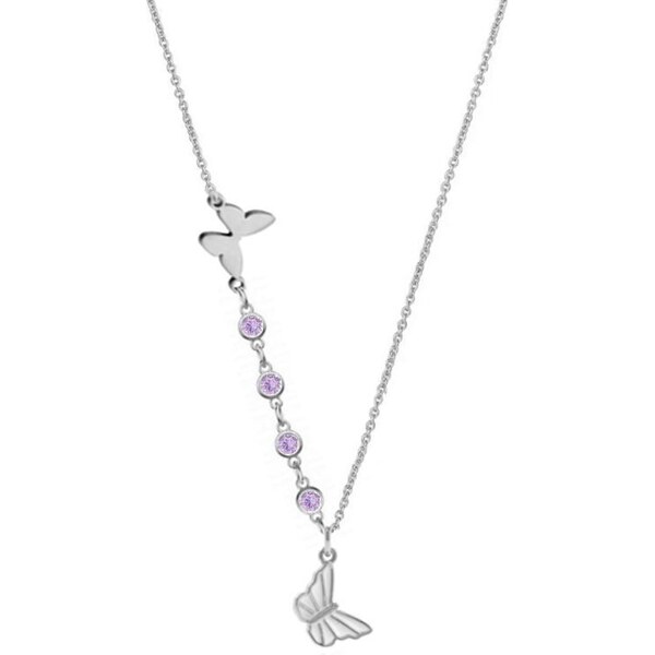 SWAROVSKI Elements Swarovski e. náhrdelník Miss Butterfly, motýľ lila 41607932