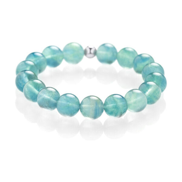 Modrozelený fluorit - náramok Trimakasi 41629435