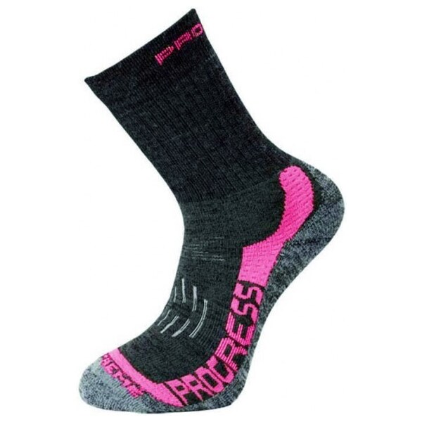 X-TREME merino funkční ponožky Progress Tm. sivá / Ružová 39-42 1 pár 41674743