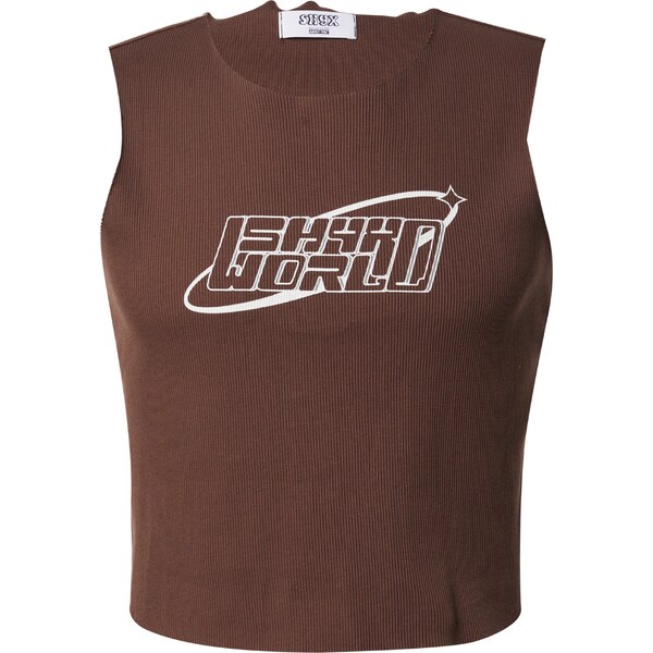 SHYX Tričko Angely hnedá / sivá / biela 41796663