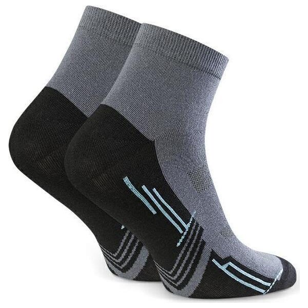 STEVEN Sivo-čierne pánske ponožky Art. 054 E264, GRAY 41701602