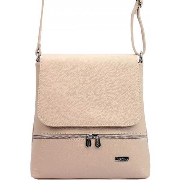 MiaMore Kožená dámska crossbody kabelka staroružová 43587593