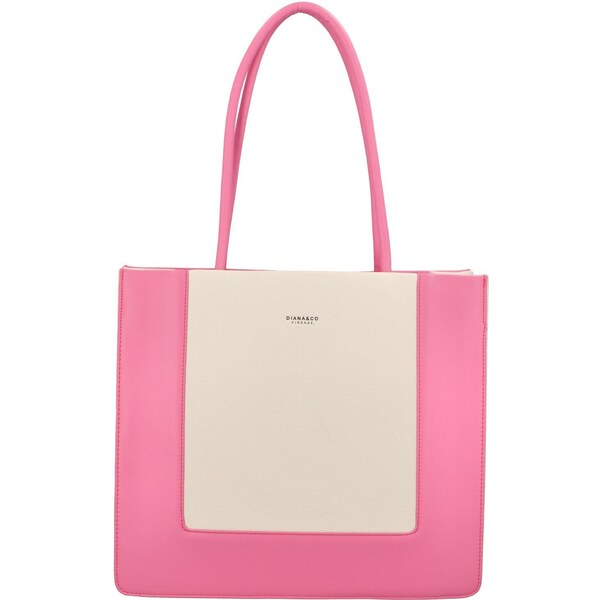Dámska kabelka cez rameno fuchsiovo béžová - DIANA & CO Noilen ružová 42181785