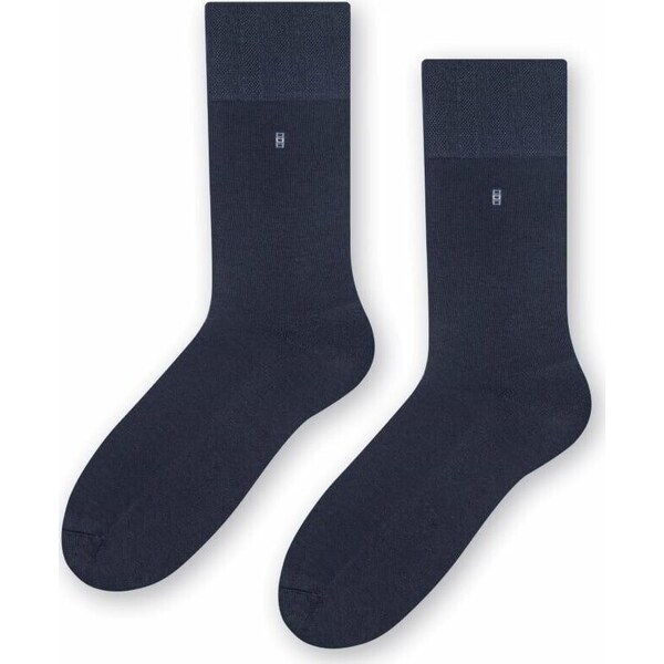 STEVEN Tmavomodré pánske ponožky Art. 003 HD001, DENIM 42006201